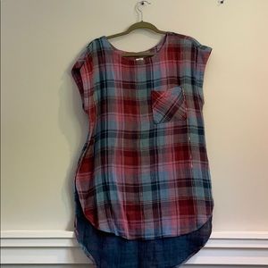 Anthro Plaid tunic